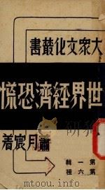 世界经济恐慌 1936 PDF电子版封面 萧月宸著