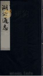 湖北通志 4 1987 PDF电子版封面 张仲炘等纂