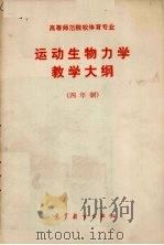高等师范院校体育专业运动生物力学教学大纲  四年制（1985 PDF版）