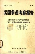 出国参观考察报告 意大利CNEN电气气体研究所“FT”装置的物理问题及诊断技术 1977 PDF电子版封面 1517·6225 科学技术文献出版社编