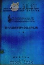 第十六届世界煤气会议文件汇编  上（1986 PDF版）