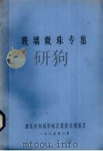 玻璃微珠专集 1985 PDF电子版封面 建筑材料科学研究院技术情况报室编