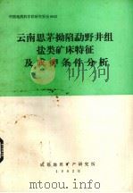 云南思茅拗陷勐野井组盐类矿床特征及成钾条件分析（1982 PDF版）