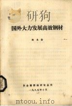 国外大力发展高效钢材 1985 PDF电子版封面 沈永淦编