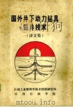 国外井下动力钻具技术  译文集（1986 PDF版）