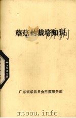 蘑菇的栽培知识 PDF电子版封面 广东省乐昌县食用菌服务部编