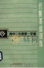 代数基础训练  高中二年级第一学期（1987 PDF版）