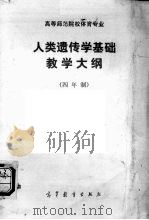 人类遗传学基础教学大纲（1985 PDF版）