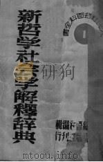 新哲学社会学解释辞典（ PDF版）