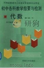 初中各科教学指要与检测  代数  第1册  下（1993 PDF版）