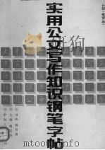 实用公文写作知识钢笔字帖  4  计划·规划（1992 PDF版）