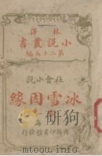 林译小说丛书  第20编  社会小说卷  冰雪因缘  1（ PDF版）