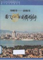 1985-2000年厦门经济社会发展战略 1989 PDF电子版封面 7805331723 厦门经济社会发展战略编委会编编