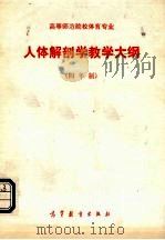 高等师范院校体育专业人体解剖学教学大纲  四年制（1985 PDF版）