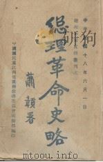 总理革命史略（1929 PDF版）