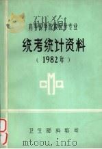 高等医学院校医学专业统考统计资料  1982年（ PDF版）