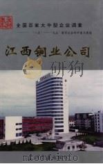 中国国情丛书 全国百家大中型企业调查 江西铜业公司 1997 PDF电子版封面 7800926400 梁坚,王振坤主编