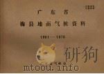 广东省梅县地面气候资料  1961-1970（ PDF版）