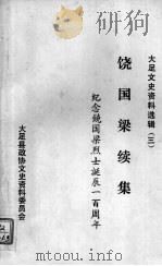 大足文史资料选辑 3 饶国梁续集 PDF电子版封面 大足县政协文史资料委员会