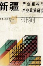 新疆产业结构与产业政策研究 1990 PDF电子版封面 7228014456 黄宝璋等主编
