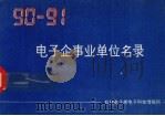 电子企事业单位名录  1990-1991（ PDF版）