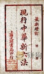 现行中华新六法 PDF电子版封面 刑律编