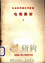 社会经济统计原理 电视教材 下 PDF电子版封面