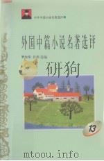 外国中篇小说名著选评  13（1996 PDF版）