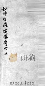 秘传打损扑伤奇方（ PDF版）
