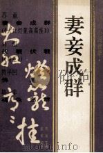 妻妾成群  热点小说选萃（1992 PDF版）