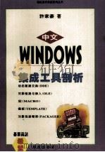 中文Windows集成工具剖析 1994 PDF电子版封面 7507708047 许家豪编著;谢小兵改编