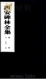 西安碑林全集 44卷 碑刻 1999 PDF电子版封面 7806326162 高峡主编;李林娜,王原茵,王其祎副主编