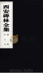 西安碑林全集  9卷  碑刻   1999  PDF电子版封面  7806326162  高峡主编；李林娜，王原茵，王其祎副主编 