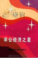 非公经济之星 1998 PDF电子版封面 《非公经济之星》编委会编