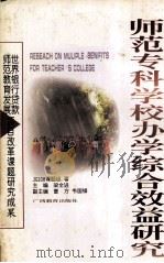 师范专科学校办学综合效益研究 1998 PDF电子版封面 754352743X 梁全进主编;JG108课题组著