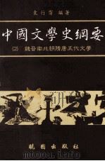 中国文学史纲要 2 魏晋南北朝隋唐五代文学 1991 PDF电子版封面 9571203602 袁行霈编著