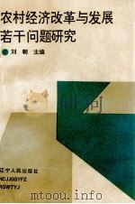 农村经济改革与发展若干问题研究 1992 PDF电子版封面 7205022185 刘朝编