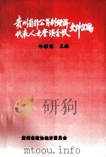 贵州省非公有制经济代表人士座谈会议文件汇编 1997 PDF电子版封面 邱耀国主编