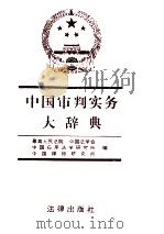 中国审判实务大辞典 上 1994 PDF电子版封面 7503614757 最高人民法院,中国法学会,中国应用法学研究所,中国律师研究所