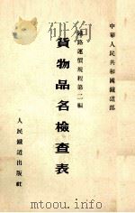 货物品名  检查表（1955 PDF版）