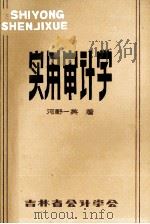 实用审计学 1982 PDF电子版封面 河野一英著;姜铁英译;祖述庚校