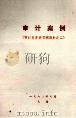 审计案例 1982 PDF电子版封面