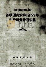 苏联国营农场1957年生产财务计划表格（1958 PDF版）