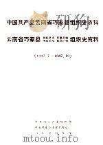 中国共产党云南省巧家县组织史资料  云南省巧家县政权系统军事系统统战系统群团系统组织史资料  1937.7-1987.10（1990 PDF版）