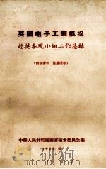 英国电子工业概况 赴英参观小组工作总结 1958 PDF电子版封面 国家技术委员会编