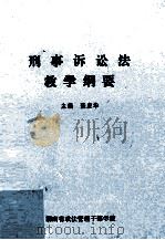 刑法诉讼法教学纲要（1989 PDF版）