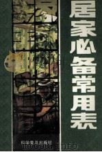 居家备必常用表（1991 PDF版）