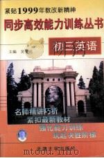 同步高效能力训练丛书 初三英语（1999.05 PDF版）