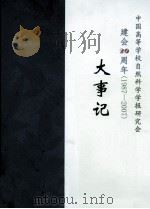 中国高等学校自然科学学报研究会建会20周年大事记 1987.08-2007.08 PDF电子版封面