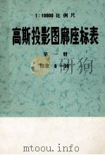 高斯投影图廓座标表  1（1976 PDF版）